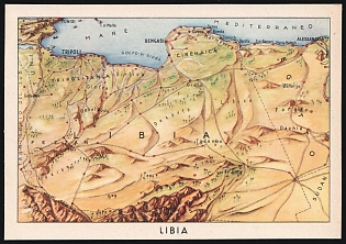 Italy, 'Libia', WWII, Military Propaganda Postcard, Mint