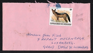 Burundi, Cover from Burundi to Luxembourg (Luxembourg), franked with 65f Unpriced