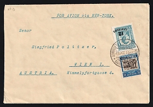 Colombia: 1935 (Dec. 23) Airmail/Surface cover to Vienna, Austria franked with 12c on 1p Sucre, 30c Coffee tied by 'Barranquilla' postmark
