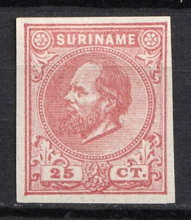 1875-79 25c Suriname, Netherlands Colonies, Proof