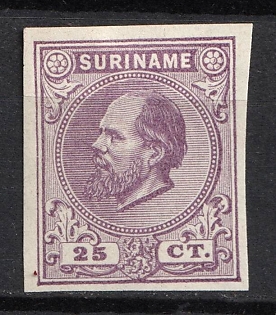 1875-79 25c Suriname, Netherlands Colonies, Proof