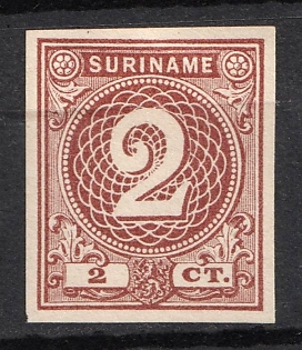 1890 2c Suriname, Netherlands Colonies, Proof