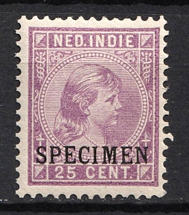 1892-97 25c Netherlands East Indies, Netherlands Colonies, Specimen