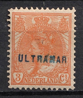 1899-1920 3c Netherlands, 'Ultramar', Specimen