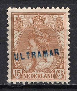 1899-1920 15c Netherlands, 'Ultramar', Specimen