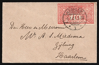 1907 (1 Jan) Netherlands, Cover from Haarlem franked with 1c