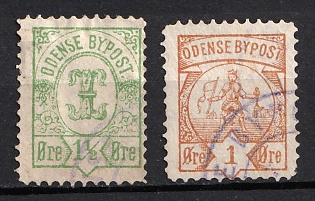 1880s Denmark, Odense Bypost Local Post