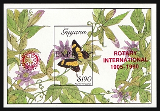 1990 Co-operative Republic of Guyana, Souvenir Sheet, Imperforate