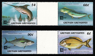 1987 Grenada and the Grenadines, Se-tenants, Gutter Pairs