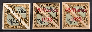 1923 Estonia, Airmail, Imperforate, Complete Set