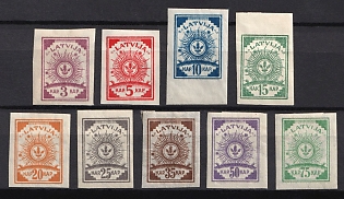 1919 Latvia, Imperforate, Complete Set