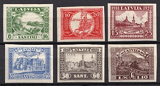 1928 Latvia, Imperforate, Complete Set