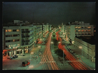 1964 Kuwait 'Fahad Salim Street', Postal Stationery Postcard, Mint