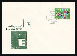 1960 (19 Sep) 'Europa CEPT', Liechtenstein, First Day Cover used in Vaduz (Liechtenstein), franked with Complete Set of 50rp