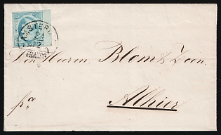 185_ (31 Dec) Netherlands, Cover locally addressed in Amsterdam franked with 5c, Margin