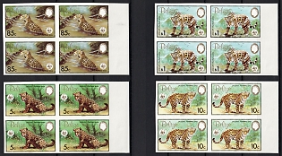 1983 Belize, Proofs, Imperforate, Margins, Block of Four, Complete Set