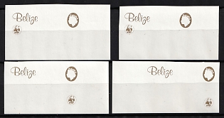 1983 Belize, Trial Color Proofs, Imperforate, Margins, Complete Set