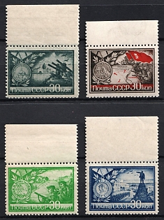 1943 Cities - Heroes of the World War II, Soviet Union, USSR, Russia, Margins, Complete Set