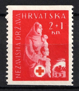 1943 2k+1k Croatia, NDH, Missing Perforation