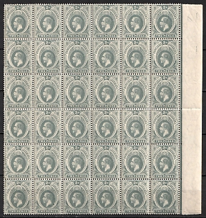 1912 Nigeria British Commonwealth, Sheet, Margin