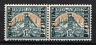 1949 South Africa British Commonwealth, Official Stamps, Horizontal pairs