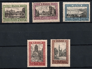 1924 Danzig Gdansk, Germany, Complete Set