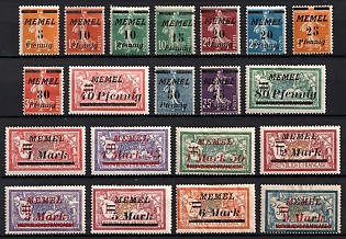 1922 Memel, Germany, Complete Set