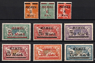 1922 Memel, Germany, Complete Set