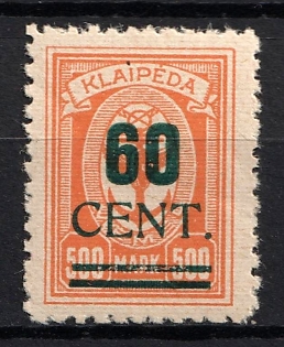 1923 Memel, Germany, Signed