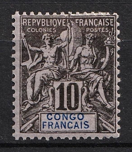 1892 10c Congo, French Colonies