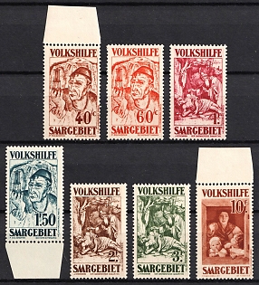 1931 Saar, Germany, Complete Set, Margins