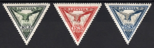 1932 Latvia, Airmail, Complete Set