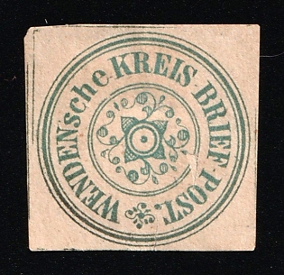 1863 2k Wenden, Livonia, Russian Empire, Russia, Grey Paper