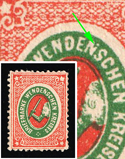 1872 2k Wenden, Livonia, Russian Empire, Russia, Broken 'N' in 'Wenden'