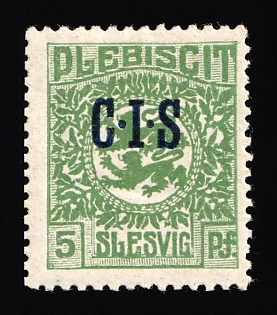 1920 5pf Joining of Schleswig, Germany, Official Stamps, Signed