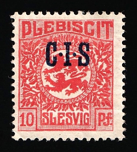 1920 10pf Joining of Schleswig, Germany, Official Stamps, Signed