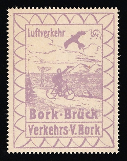1912 German Empire, Germany, Semi-Official Airmail Stamp