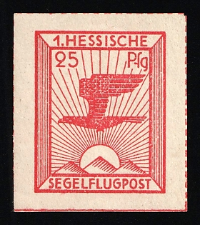 1930 25pf Germany, Semi-Official Airmail Stamp