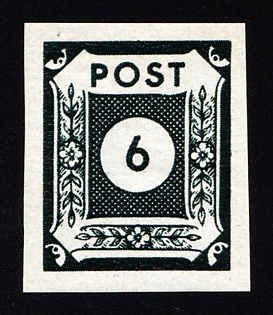 1945 6pf East Saxony, Soviet Russian Zone of Occupation, Germany, Certificate