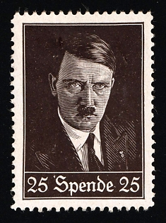 1920-1945 'Donation', Nazi Germany Third Reich Propaganda Label Stamp