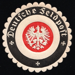 1920-1945 'German Field Post', Nazi Germany Third Reich Propaganda Label Stamp