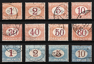 1870-94 Italy, Official Stamps, Complete Set