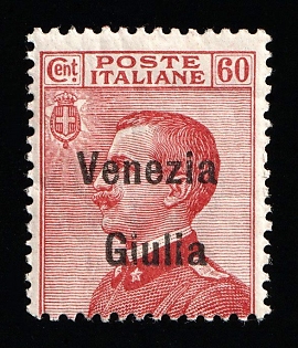 1918/19 60c Trieste and Venezia Giulia, Italian Occupation, SHIFTED Perforation
