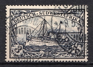 1901 3m South West Africa, German Colonies, Kaiser’s Yacht, Germany