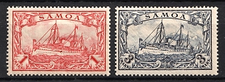 1900 Samoa, German Colonies, Kaiser’s Yacht, Germany