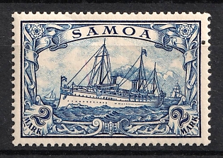 1900 2m Samoa, German Colonies, Kaiser’s Yacht, Germany