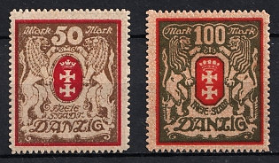 1922 Danzig Gdansk, Germany, Complete Set