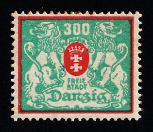 1923 300m Danzig Gdansk, Germany, WITHOUT Rossete