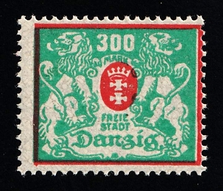1923 300m Danzig Gdansk, Germany, SHIFTED Frame and Center