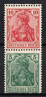 1919 Weimar Republic, Germany, Se-tenant, Zusammendrucke
